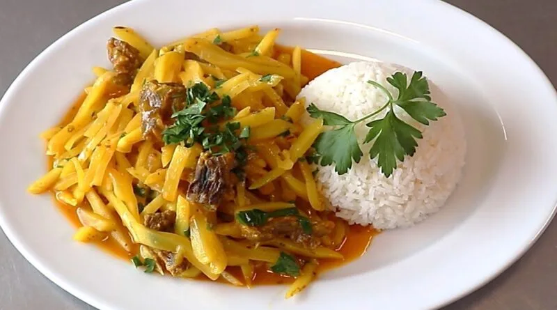 Cómo hacer la Receta del Olluquito con Charqui