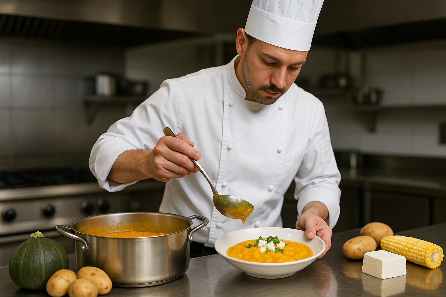 Versión de autor para el locro de zapallo sin perder la esencia